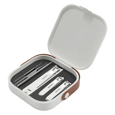 Nail clipper set with ear pick, portable box, stainless steel - 7