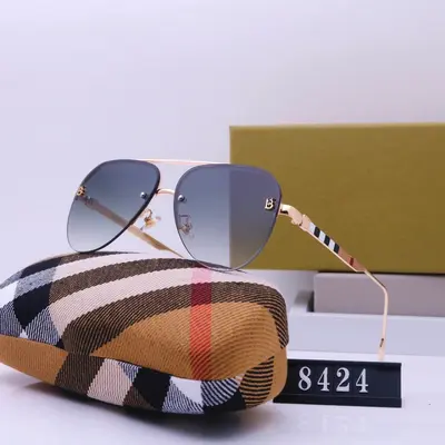 Large Frame Sunglasses Classic Unisex Rimless Driving Sunglasses 8424 - 11