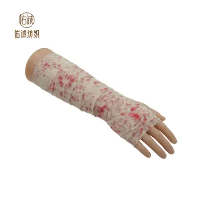 Halloween Blood-Stained Bandages, Realistic Bloody Cloth Strips, Warning Barrier Tape