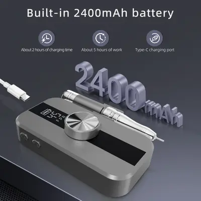 Tırnak Çıkarma Makinesi Profesyonel Elektrikli Tırnak Törpüsü Makyöz Araçları 45000 RPM Yeni Model Ölü Deri Temizleme