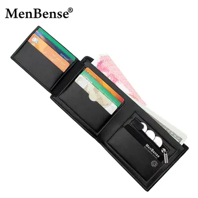 TPU Men's Short Wallet with Multi-Card Slots and Coin Pocket - 4