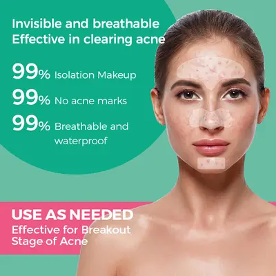 Transparent Acne Patch, Salicylic Acid, Large Size - 3
