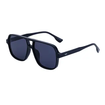 Retro Double-Bridge Men's Sunglasses, Large-Frame Driving Style, UV Protection - 6
