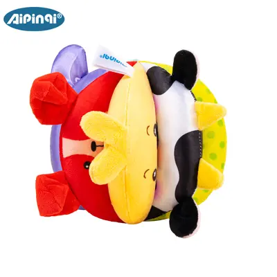 Aipinqi Plüsch-Spielzeugball, intelligente Beschäftigungskugel, Baby-Frühförderungsspielze - 6