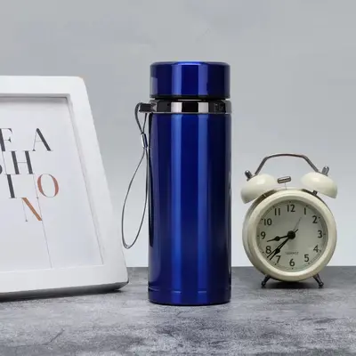 304 Stainless Steel Double-Wall Vacuum Insulated Cup with Strap - 8