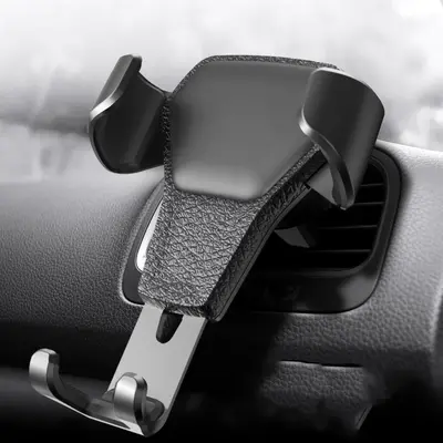 Car Air Vent Phone Holder, Metal, Gravity Type - 4