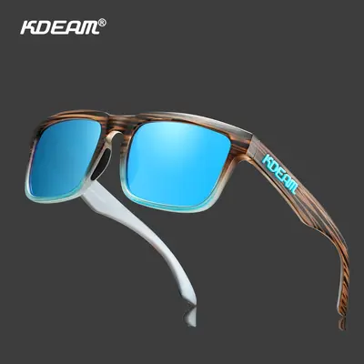 KDEAM Quadratische UV-Polarisierte Sonnenbrille Klassisches Design für jeden Anlass Herren- und Damensorsonnenbrille Angeln Sportbrille KD332