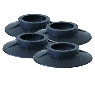Washing machine vibration dampening feet pads