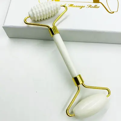 Natural jade beauty device dual-head jade roller face massage complete set beauty device export jade wholesale - 13