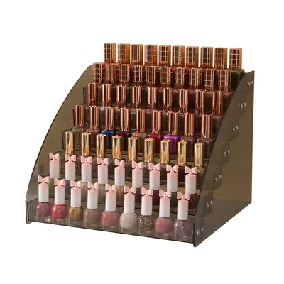 Akrilik kozmetik çok katlı vitrin masaüstü rafı