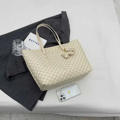 Women's 2026 Large Capacity Tote Bag with Single Shoulder Strap - 6