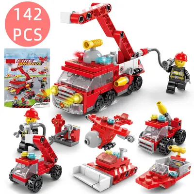 6'sı 1 arada eğitici DIY yapı taşı oyuncağı, 159 parça - 7