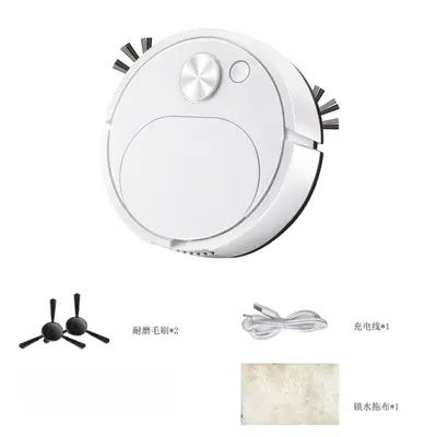 Grenzüberschreitender intelligenter Staubsaugroboter mit Ladestation zum Kehren, Wischen und Saugen - 3-in-1 vollautomatischer elektrischer Staubsauger als Geschenk - 7