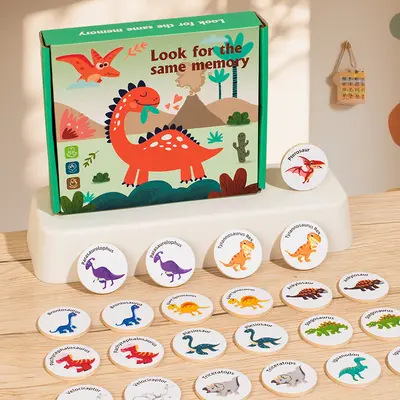 Holz-Kinderspiel Gedächtnis-Flip, Montessori Lernspielzeug - 8