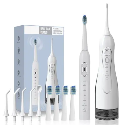 F5 diş ipi T8 elektrikli diş fırçası şarjlı set - 6