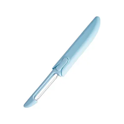 Paslanmaz çelik 2 in 1 meyve ve kavun soyucu bıçak - 7