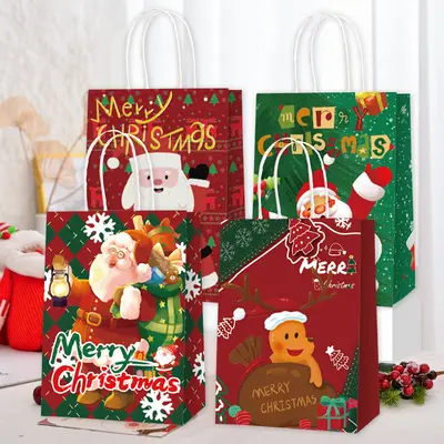 New Year Kraft Paper Gift Bag, Surprise Gift Packet
