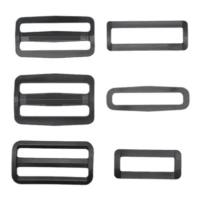 Plastic Webbing Adjuster Buckle, 20-51 mm, Two-Speed