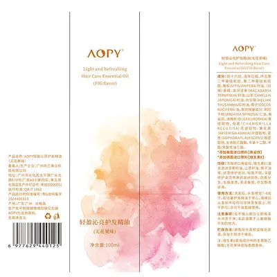 AOPY saç bakım yağı, gardenia ve incir aroması