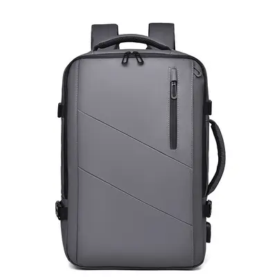 Men's Business Commuter Backpack, Large Capacity, Laptop Compartment, Waterproof - 8