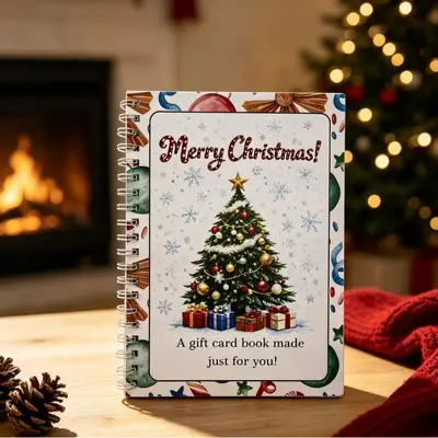 Yetişkinler için Noel hediye kartı kitabı