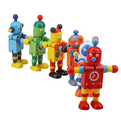 Ahşap Deformasyon Robot Bulmaca Oyuncağı, Stres Azaltıcı