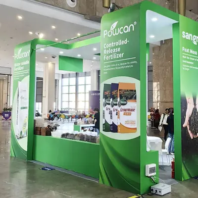 POWCAN controlled-release granular fertilizer for lawns and flowers