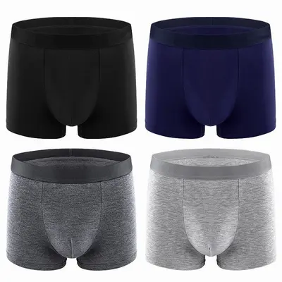 Herren-Baumwoll-Boxershorts, Sommermodell, dünn und atmungsaktiv