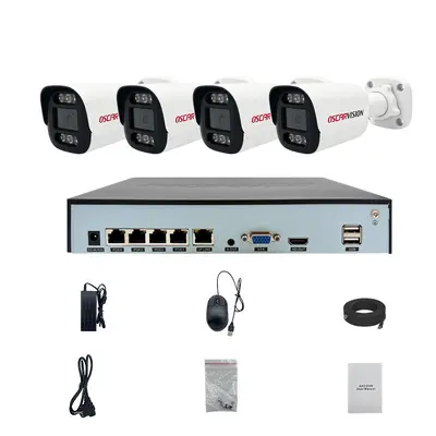 Poe security camera set 4k high resolution night vision recording camera indoor and outdoor waterproof monitor equipment - 8
