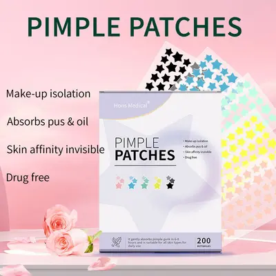 Star-Shaped Colorful Hydrocolloid Acne Patch with Portable Box - 2