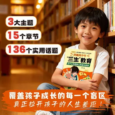 漫画青少年儿童三生教育珍惜生命学会生存热爱生活家庭教育育儿书