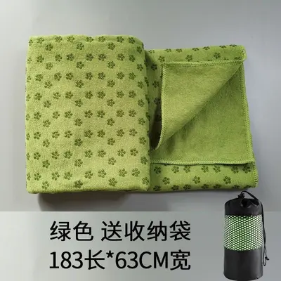 专业瑜伽垫防滑铺巾加厚加宽瑜伽铺巾吸汗瑜伽毯子垫布毛巾盖毯子 - 11