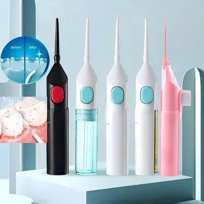 便携式手动冲牙器高压脉冲家用口腔清洁器跨境water floss洗牙器 - 1