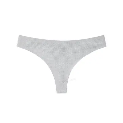 Women's Seamless Low Waist Breathable Thong Panties, Plus Size - 11