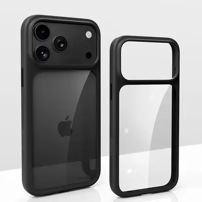 iPhone 18 Pro Max için AI tuşlu şeffaf manyetik telefon kılıfı - 9