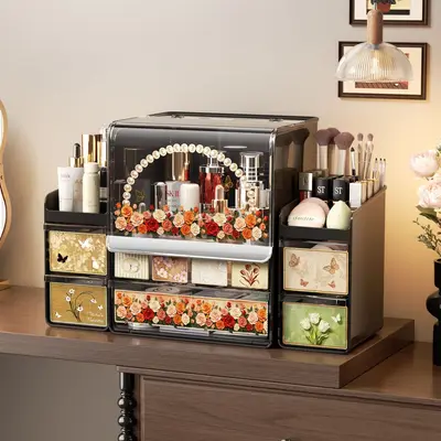 Premium dressing table storage cabinet drawer-type dust-proof large capacity