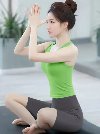 Kadın yoga seti, çok yönlü kombinable, gömlekli, koşu ve fitness için - 7