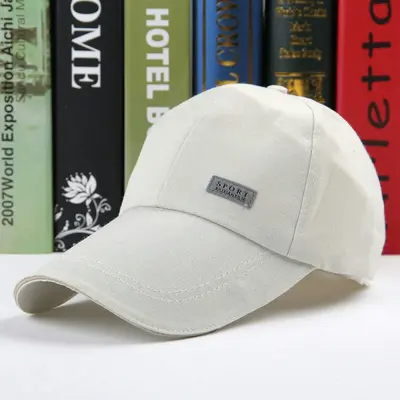 Black baseball cap sun hat for outdoor leisure travel, printed with logo gift cap, available as a gift.