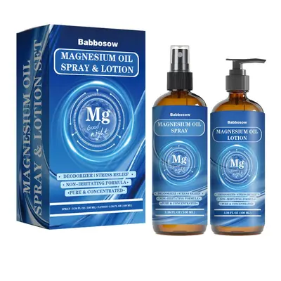Magnesium Cream Set with Magnesium Oil Spray for Sports Body Care - 7