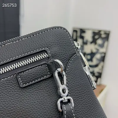 Men's Genuine Leather Clutch Bag, Large Capacity, Combination Lock - 4