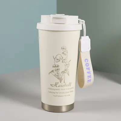 Thermobecher Edelstahl 316 mit zwei Trinköffnungen - 7