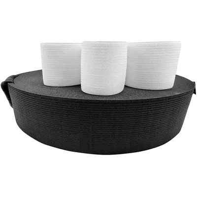 Örgü Görünümlü Elastik Lastik Bant, 4 cm Genişlik, Kalın Pantolon Belı - 6