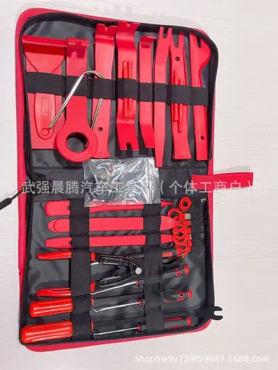 19-teiliges Auto-Audio-Demontagewerkzeug-Set mit Tasche - 12