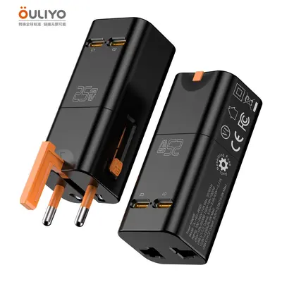 Mini Lipstick GaN 25W Travel Adapter, PD Fast Charging, Universal