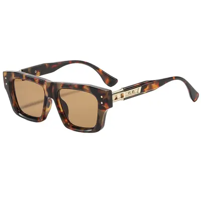 Men's Square Frame Sunglasses UV-Protection Hip-Hop Style - 2