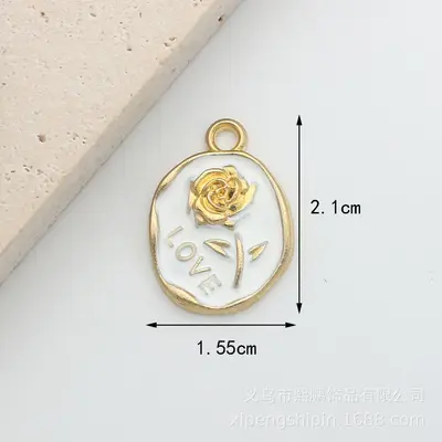 Alloy Hat Bow Bag Perfume Bottle Earring Bracelet DIY Jewelry Accessories - 10