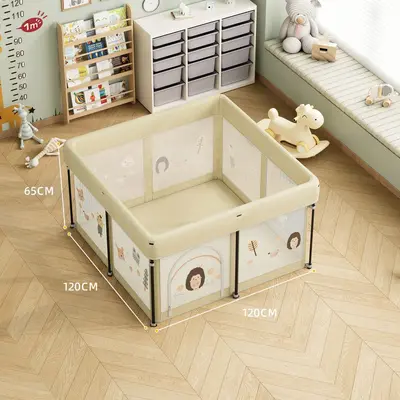 Foldable Baby Play Yard with Crawling Mat, No Installation, for Small Apartments - 9