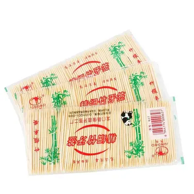 Bamboo toothpicks double-ended, natural, bulk - 9