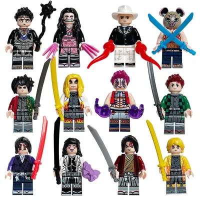 8 Parça Kahraman Ninja Figür Seti Yapı Blokları Eğitici Oyuncak - 10