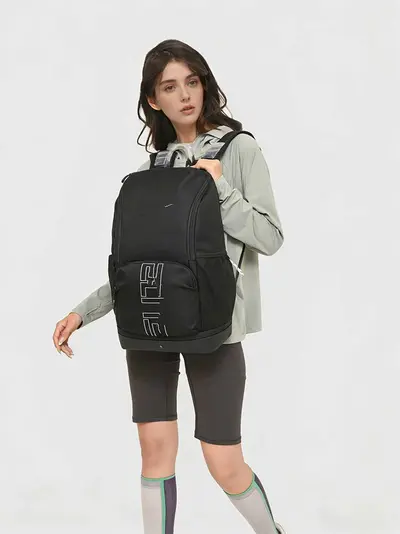 Shoe-Compartment Sports Backpack with Air Cushion Back Panel and Laptop Pocket, Large Capa - 3